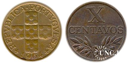 10 сентаво Ø17,0 мм. Bronze, 2,00 г.