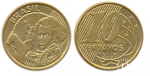10 сентаво Ø20,0 мм. Fe(Brass), 4,8 г.