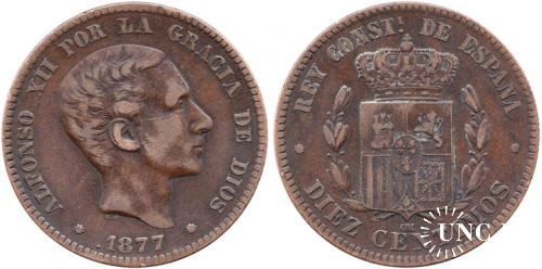 10 сентаво Ø30,0 мм. Bronze, 10,0 г.