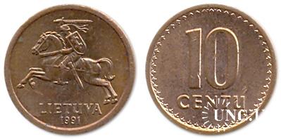 10 сентов Ø15,64 мм. Bronze, 1,24 г.