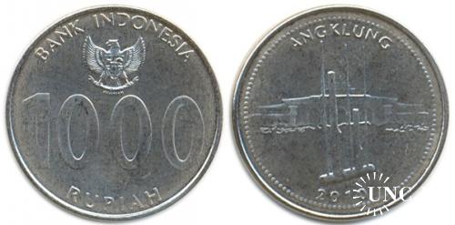 1000 рупий Ø24,2 мм. Fe/Ni, 4,50 г.