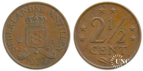 2,1/2 цента Ø23,5 мм. Bronze, 4,0 г.