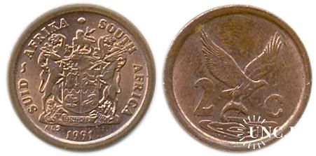2 цента Ø18,0 мм. Fe(Cu), 3,00 г.