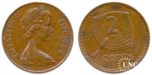 2 цента Ø21,1 мм. Bronze, 3,85 г.