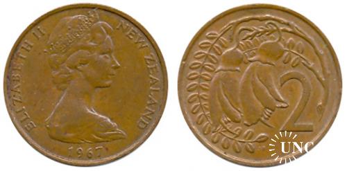 2 цента Ø21,6 мм. Bronze, 5,20 г.