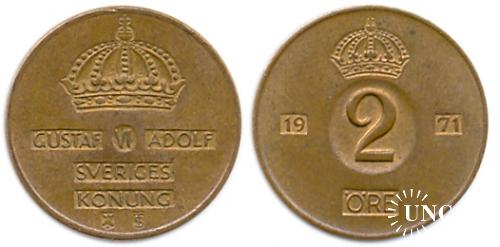 2 эре Ø21,0 мм. Bronze, 4,00 г.