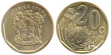 20 центів Ø19,0 мм. Fe(Brass), 3,50 г.