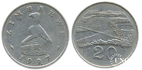 20 центов Ø23,0 мм. Cu-Ni, 5,70 г.