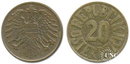 20 грошенів Ø22,0 мм. Cu-Al, 4,50 г.