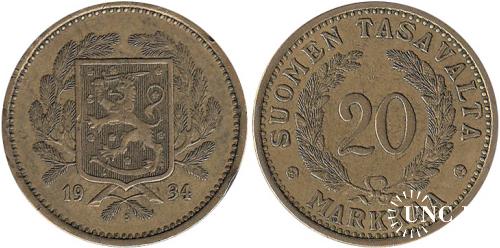 20 марок Ø31,0 мм. Al-Bronze, 13,0 г.