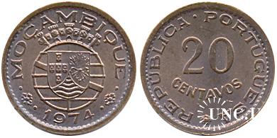 20 сентаво Ø16,0 мм. Bronze, 1,80 г.