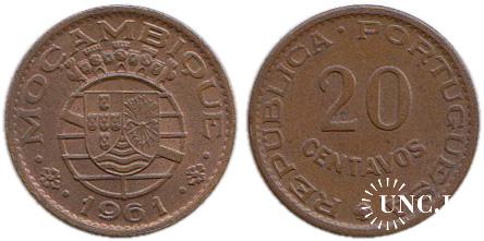 20 сентаво Ø18,0 мм. Bronze, 2,53 г.