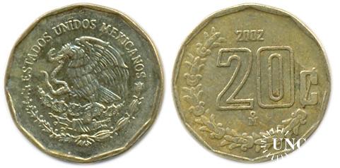 20 сентаво Ø19,0 мм. Al-Bronze, 3,1 г.