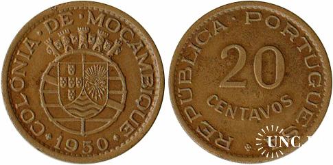 20 сентаво Ø20,3 мм. Bronze, 2,9 г.