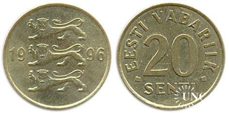 20 сенти Ø18,9 мм. Brass, 2,27 г.