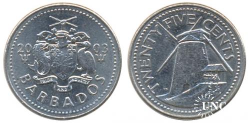 25 центів Ø23,6 мм. Cu-Ni, 5,70 г.
