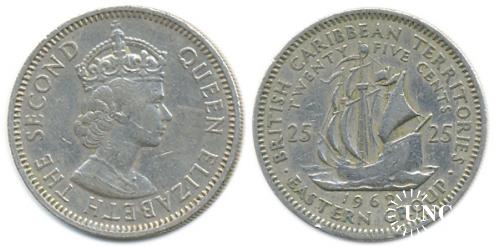 25 центів Ø24,0 мм. Cu-Ni, 6,51 г.