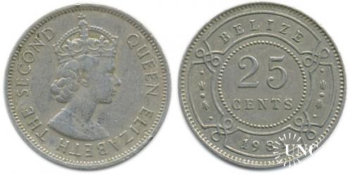 25 центов Ø23,6 мм. Cu-Ni, 5,65 г.