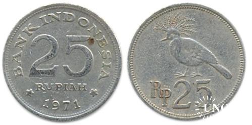 25 рупий Ø20,0 мм. Cu-Ni, 3,50 г.