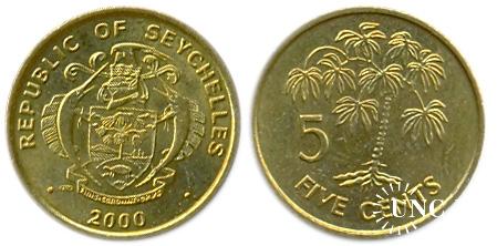 5 центів Ø18,0 мм. Brass, 1,95 г.