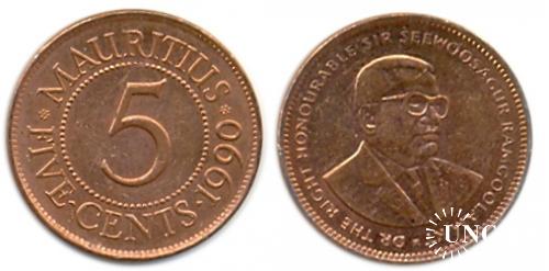 5 центів Ø20,0 мм. Fe(Cu), 3,00 г.