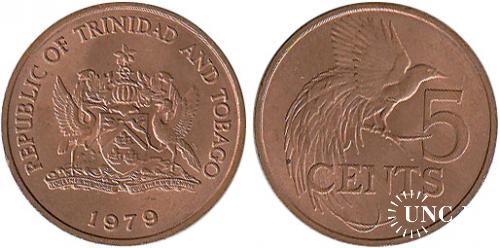 5 центів Ø21,35 мм. Bronze, 3,35 г.