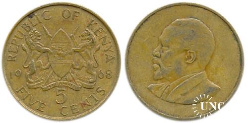 5 центів Ø25,5 мм. Bronze, 5,6 г.