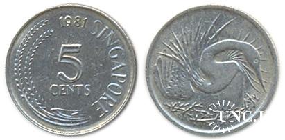 5 центов Ø16,3 мм. Cu-Ni, 1,40 г.