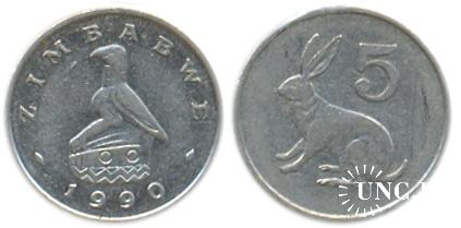 5 центов Ø17,0 мм. Cu-Ni, 2,60 г.