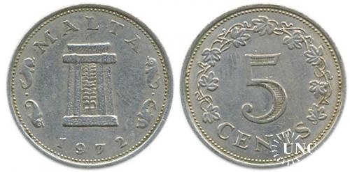 5 центов Ø23,6 мм. Cu-Ni, 5,65 г.