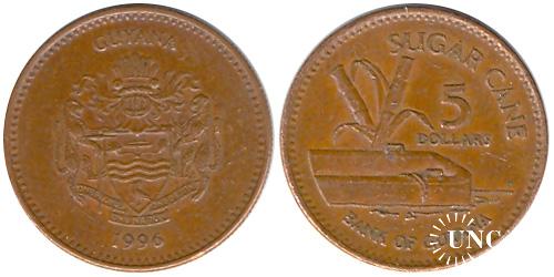 5 доларів Ø20,5 мм. Fe(Bronze), 3,80 г.
