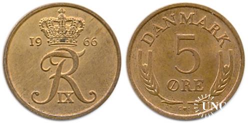 5 эре Ø24,0 мм. Bronze, 6,00 г.