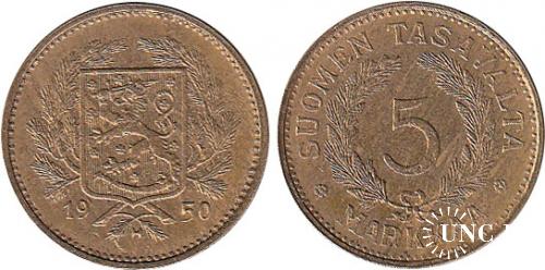 5 марок Ø23,0 мм. Brass, 4,55 г.