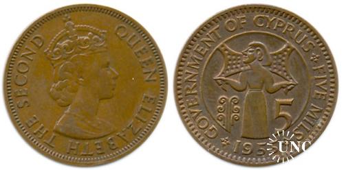 5 милс Ø31,0 мм. Bronze, 5,74 г.