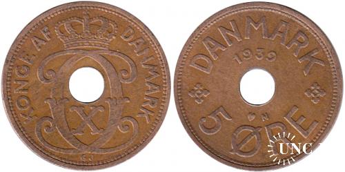 5 оре Ø27,4 мм. Bronze, 7,60 г.
