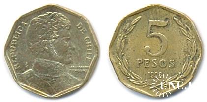 5 песо Ø16,0 мм. Al-Bronze, 2,16 г.