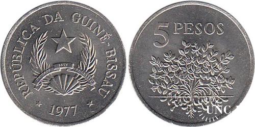 5 песо Ø28,0 мм. Cu-Ni, 8,0 г.