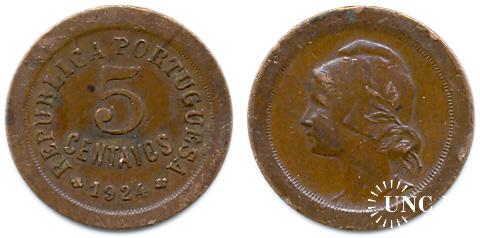 5 сентаво Ø19,0 мм. Bronze, 3,0 г.