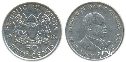 50 центів Ø21,0 мм. Cu-Ni, 3,80 г.