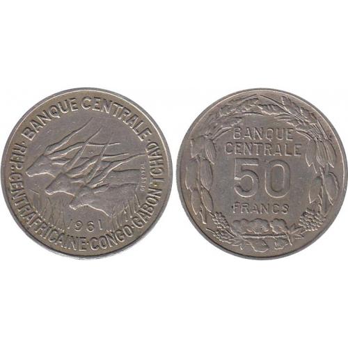 50 франків Ø31,0 мм. Cu-Ni, 12,0 г.