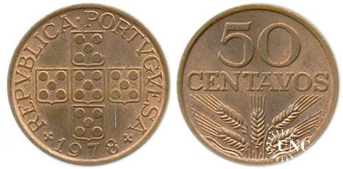 50 сентаво Ø22,5 мм. Bronze, 4,25 г.