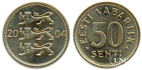 50 сенти Ø19,5 мм. Brass, 2,90 г.