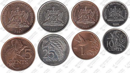Підборка монет: 25, 10, 5, 1 цент