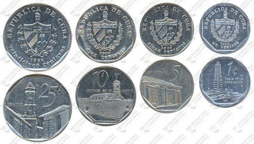 Підборка монет: 25, 10, 5, 1 сентаво