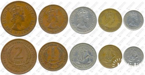 Підборка монет: 25, 10, 5, 2, 1 цент