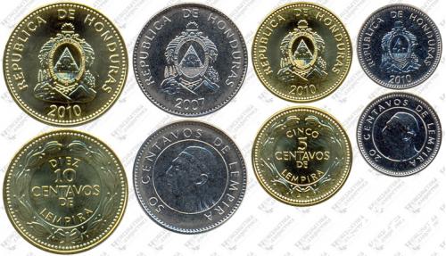 Підборка монет: 50, 20, 10, 5 сентаво