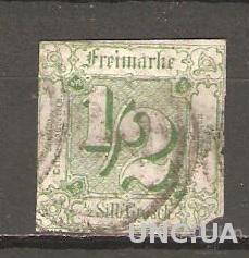 1859-61, ТУРН-И-ТАКСИС, ГЕРМАНИЯ, КЦ 90 EUR (ГАШЕНИЕ)