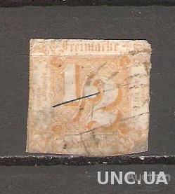 1862-64, ТУРН-И-ТАКСИС, ГЕРМАНИЯ, КЦ 45 EUR (ГАШЕНИЕ)
