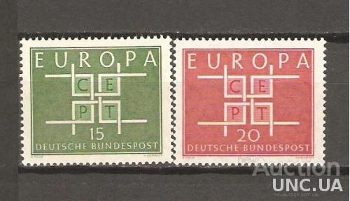 ФРГ Европа серия** 1963 год