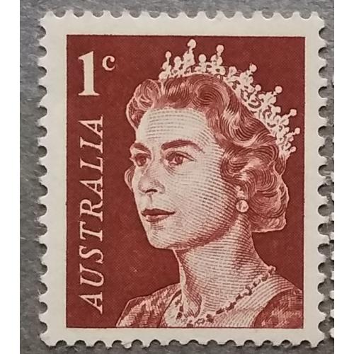 Австралия 1966 г - Королева Елизавета II, негаш